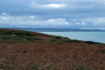 Ballade dans les phares de La Hague, Cotentin, peu de temps avant la temp&ecirc;te Ciaran, en Normandie, France
