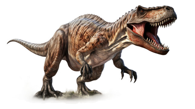 t rex isolated on transparent background 