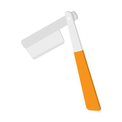 3D Isometric Flat  Set of Shaving Products. Item 4