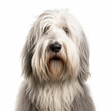 Old english sheepdog standing hi-res stock photography and images - Alamy