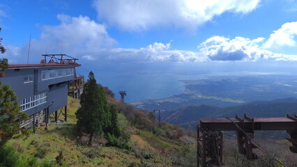 Fototapeta na wymiar びわ湖バレイ山頂駅からの琵琶湖の眺め2