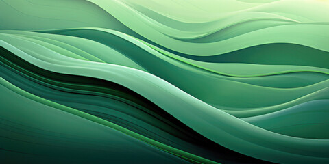 Abstract organic green lines as wallpaper background illustration.