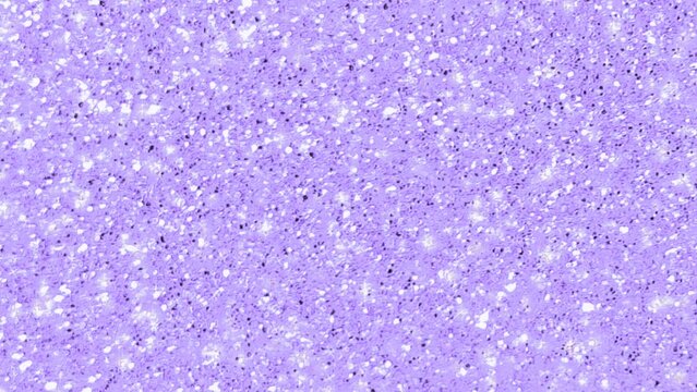 Looping animation of a sparkling pastel violet glitter pattern