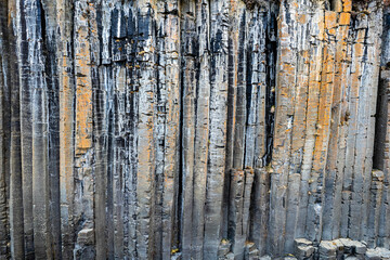 Icelandic basalt rock patterns

