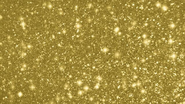 Illustration glitter shiny stars glowing on brown background