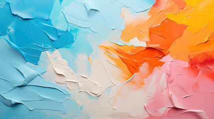  texture astratta ruvida colorata tono su tono di pittura artistica multicolore, con pennellata a...