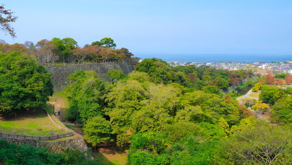 Fototapeta na wymiar 彦根城着見台からの北西方向の眺め1