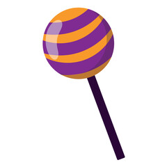 Halloween lollipop candy Trick or treat Vector