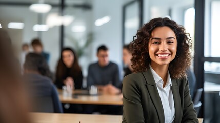 Corporate trainers enhancing leadership skills workshops