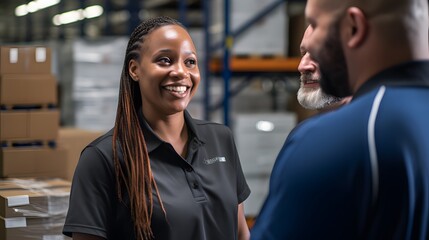 Logistics coordinators improving supply chain efficiency