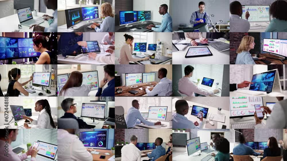 Aufkleber KPI Business Data Dashboard Analytics