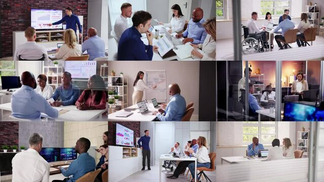 Business People Meet In Office