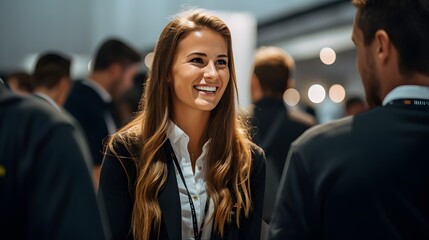 Event planners organizing an international conference