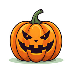 halloween pumpkin isolated on white