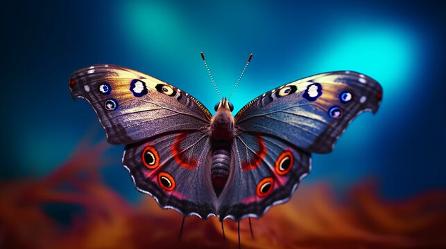 Butterfly cute colorful rainbow draw drawing monarch wallpaper image AI generated art