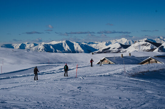 Ski resort at Piani di Bobbio, Valtorta, Italy