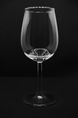 Wine Glass in black and white