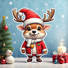 Christmas cheer! holiday characters, Merry Christmas.