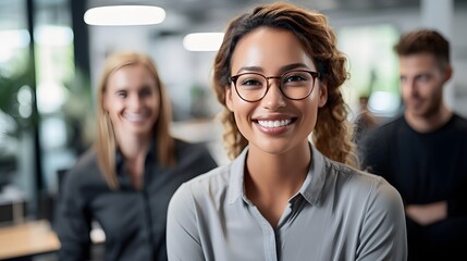 Fototapeta premium Product managers launching a new software feature