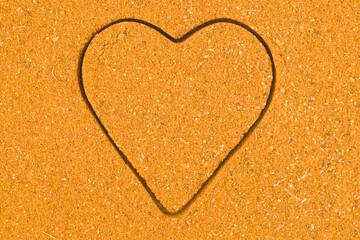 turmeric powder textured background, close up