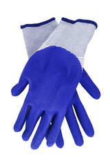  work gloves isolated on white background.