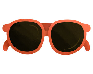 Cute sunglasses illustration
