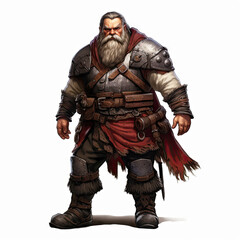 Dark Dwarf Standing Strong
 , Medieval Fantasy RPG Illustration