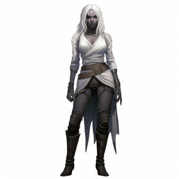 "Drow Purity: Elegant Darkness"
 , Medieval Fantasy RPG Illustration