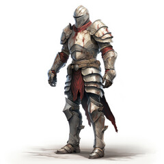 Digital Knight in Serene Light
 , Medieval Fantasy RPG Illustration