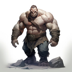 Ogre's Encounter: Digital Art
 , Medieval Fantasy RPG Illustration