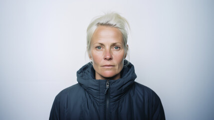 Portrait of a middle-aged Scandinavian woman
