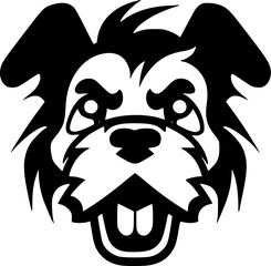 Dog - Minimalist and Flat Logo - Vector illustration