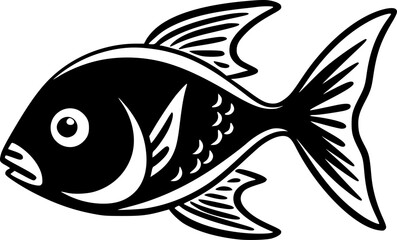 Fish - High Quality Vector Logo - Vector illustration ideal for T-shirt graphic