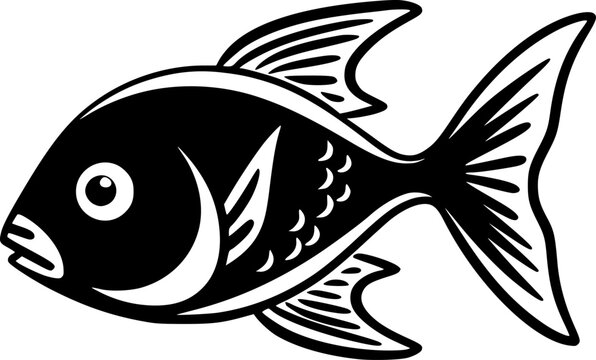 recommend clip art: Fish - High Quality Vector Logo - Vector illustration ideal for T-shirt graphic