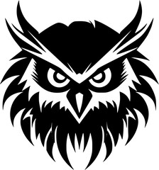 Fototapeta premium Owl - Minimalist and Flat Logo - Vector illustration
