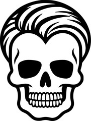 Skull | Minimalist and Simple Silhouette - Vector illustration