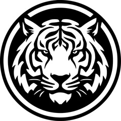 Tiger | Minimalist and Simple Silhouette - Vector illustration