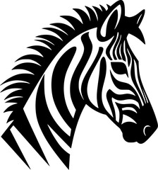 Zebra - High Quality Vector Logo - Vector illustration ideal for T-shirt graphic