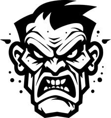 Zombie | Minimalist and Simple Silhouette - Vector illustration