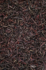 Dried black Tea Background Texture