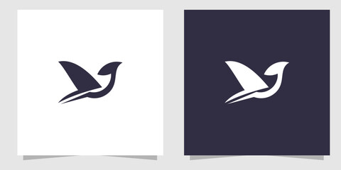 Naklejka premium bird logo design vector