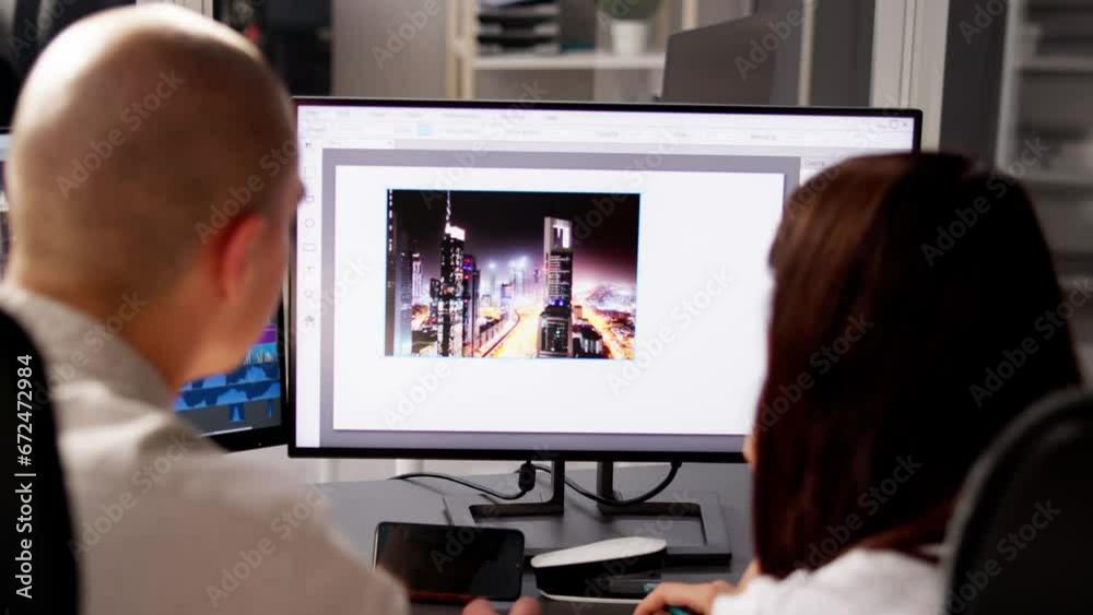 Aufkleber Graphic Web Designer Artist Using Computer