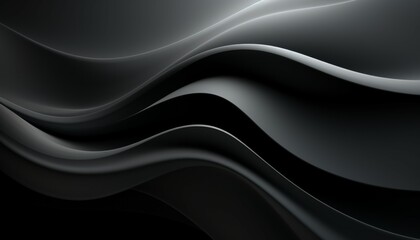 Abstract black white gray wave gradient background