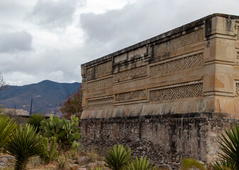 Fototapeta premium Ancient architecture of Oaxaca - Mitlan