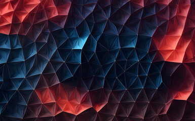 abstract red background with triangles