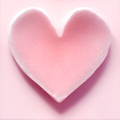 Fototapeta premium Pink heart shaped rock salt