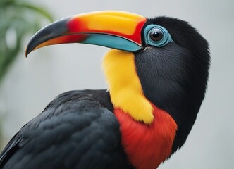 Obraz premium Portrait of Toucan bird. Costa Rica wild Tucan.