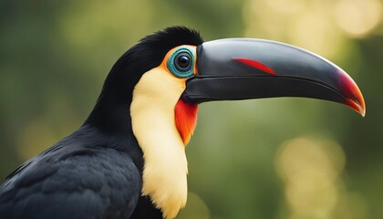Fototapeta premium Portrait of Toucan bird. Costa Rica wild Tucan.