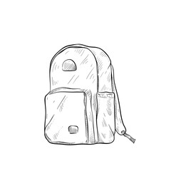 Backpack handdrawn illustration