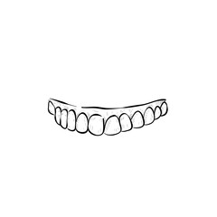 Tooth handdrawn illustration